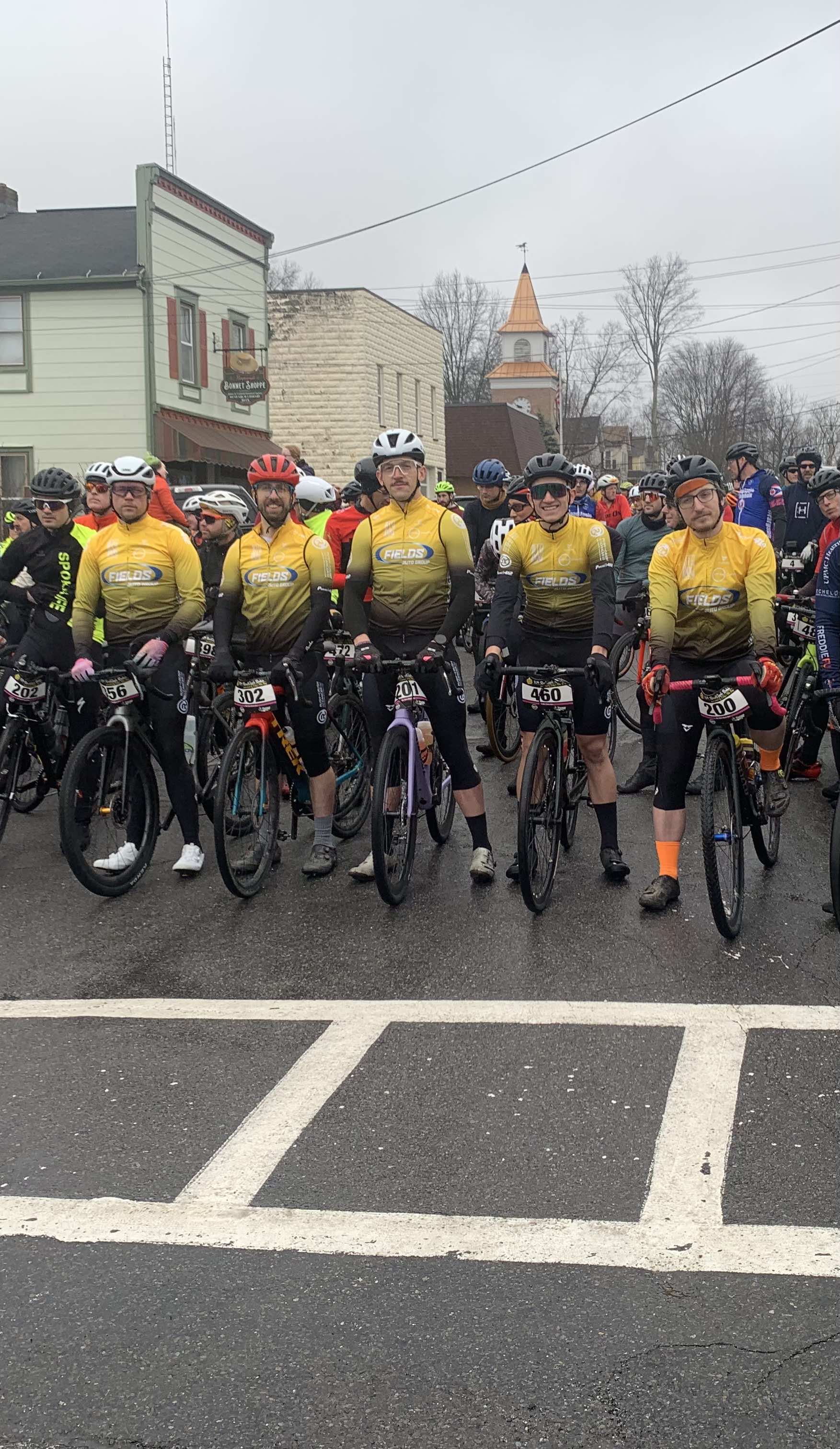 Team at the start line